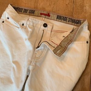NWOT Mens Converse One Star Natural Denim Jeans